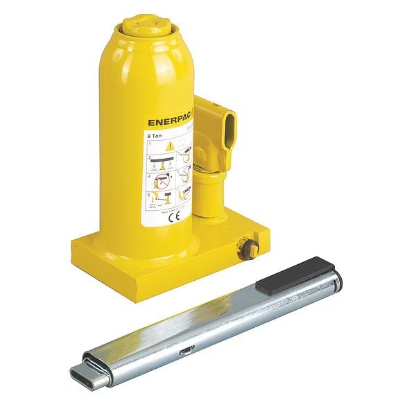 GBJ008A, 8 Ton, 5.91 in Stroke, Hydraulic Industrial Bottle Jack, Enerpac, Mfr#: GBJ008A