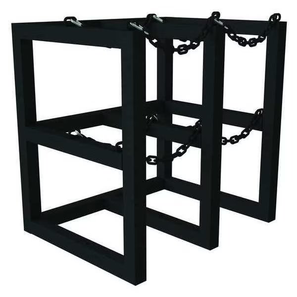 Gas Cylinder Rack, Steel Tubing, 24