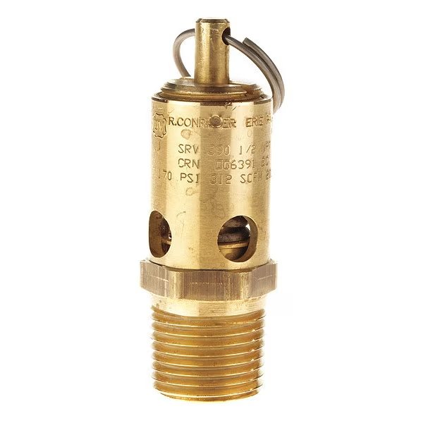 Pressure Relief Valve, Brass Ball, Conrader, Mfr#: 5629O-CE-175