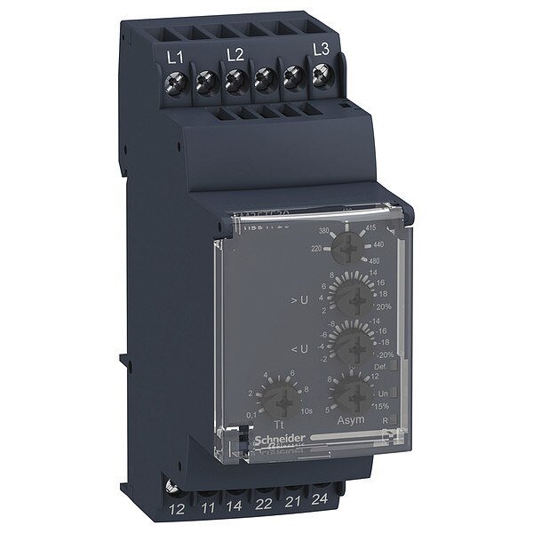 VoltageSensingRelay, 12 Pins, 120-277VAC, Schneider Electric, Mfr#: RM35UB3N30