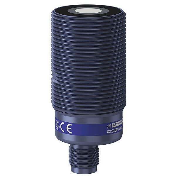 Cylindrical Ultrasonic Sensor, PBT Case, Telemecanique Sensors, Mfr#: XXS30P1VM12