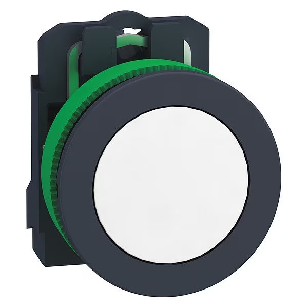Pilot Light, White, 30mm, LED, Schneider Electric, Mfr#: XB5FVG1