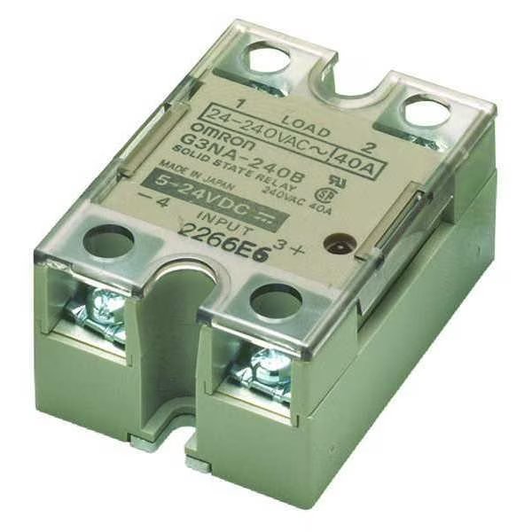 SolStateRelay, In100-240VAC, Out200-480VAC, Omron, Mfr#: G3NA-240B-UTU AC100-240