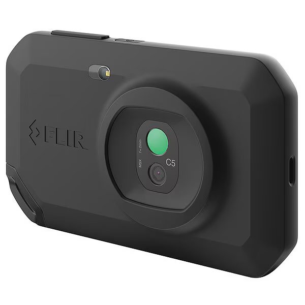 Thermal Imager Camera, 70 mK, -4 Degrees  to 752 Degrees F, Fixed Focus, Flir, Mfr#: FLIR C5