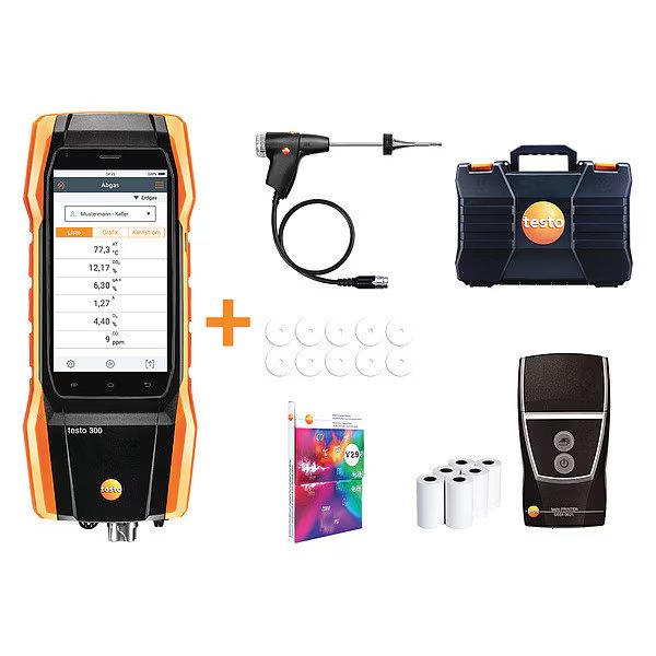 Combustion Analyzer, 23to113F, 21% v/vO2, Testo, Mfr#: 0564 3004 93