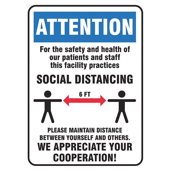 Safety Sign, 14x10, 56JU78