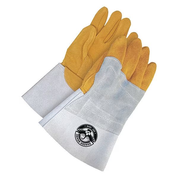 Welding Glove TIG Grain Deerskin Back Hand Patch Left Hand, Shrink Wrapped, Size S, Bdg, Mfr#: 64-1-1145-9-K