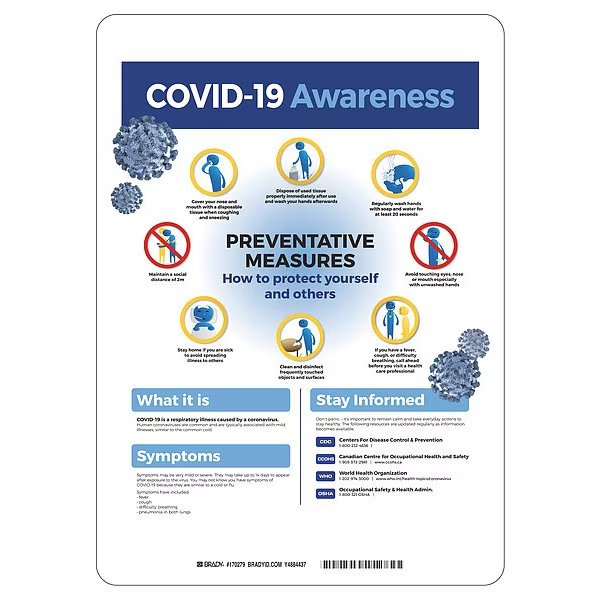 COVID-19 Awareness Sign, 10