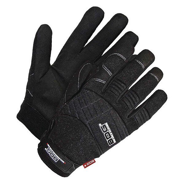Mechanics Gloves, S ( 7 ), Black, Bdg, Mfr#: 20-1-10603B-S