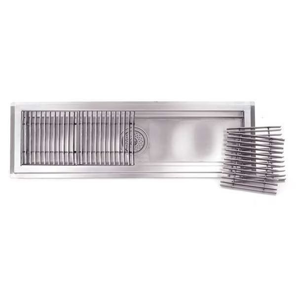Floor Trough, Stainless Steel, 12