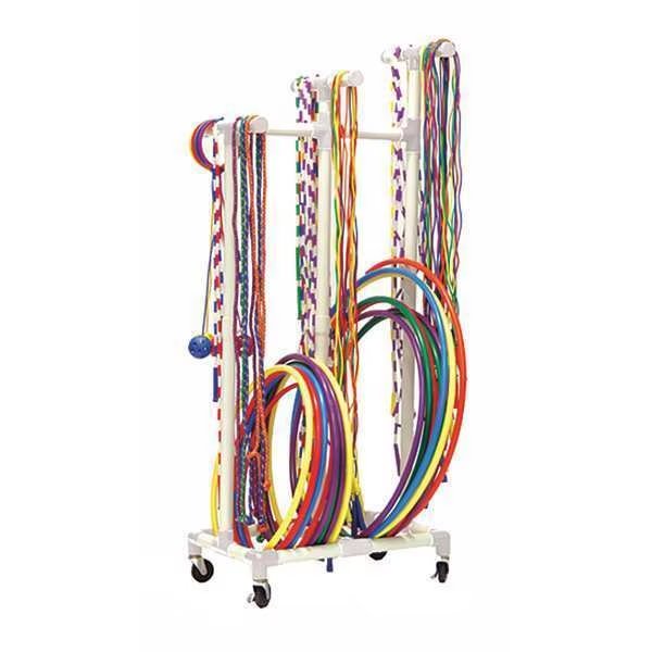 Jump Rope and Hoop Cart, 180 rps 50 hps, Champion Sports, Mfr#: RHRACK