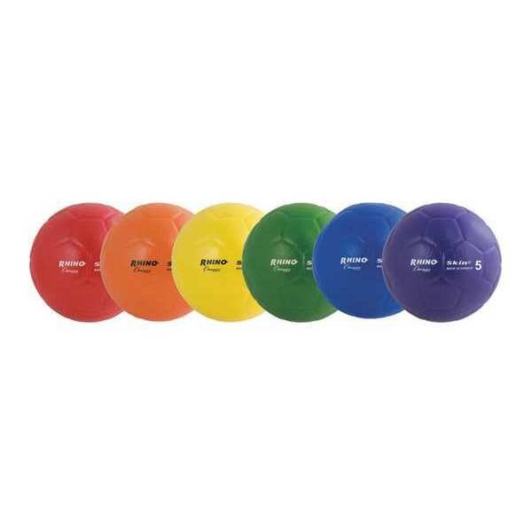 Rhino Skin Low/Bounce Soccer Ball Set, Mutil Color, Size 5, PK6, Champion Sports, Mfr#: RS76SET