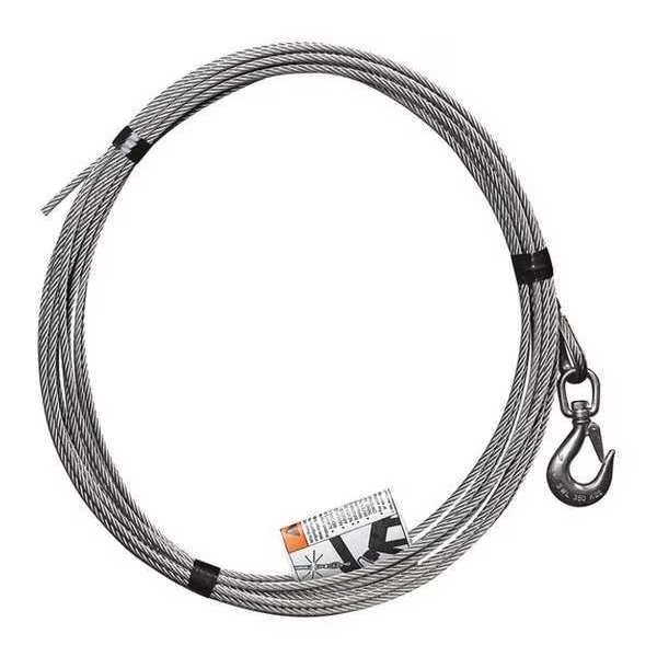 45 ft L Cable Assembly, 1/4 in Dia., 1200 lb Load Capacity, Oz Lifting Products, Mfr#: OZSS.25-45