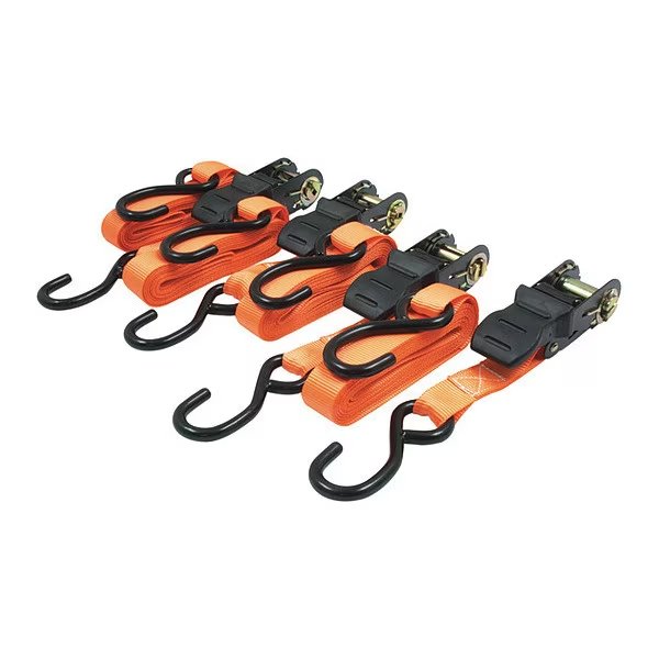 Ratchet Tie-Downs, w/Anti-Scratch, 1x15ft., Roadpro, Mfr#: RPRTD04R