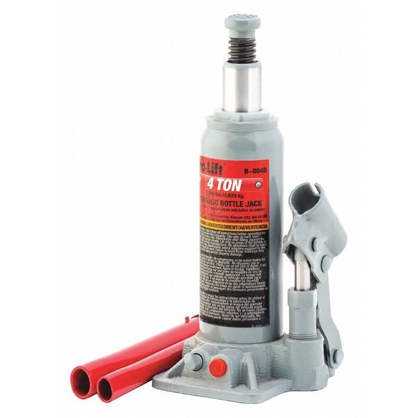 Bottle Jack, Hydraulic, 4 tons, Pro-Lift, Mfr#: B-004D