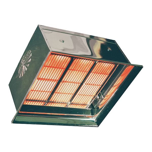 Infrared Heater, Nat. Gas, 90,000 BtuH, 24V, NG, 90000 BtuH Input, Detroit Radiant, Mfr#: DR90 NFS-2 24V