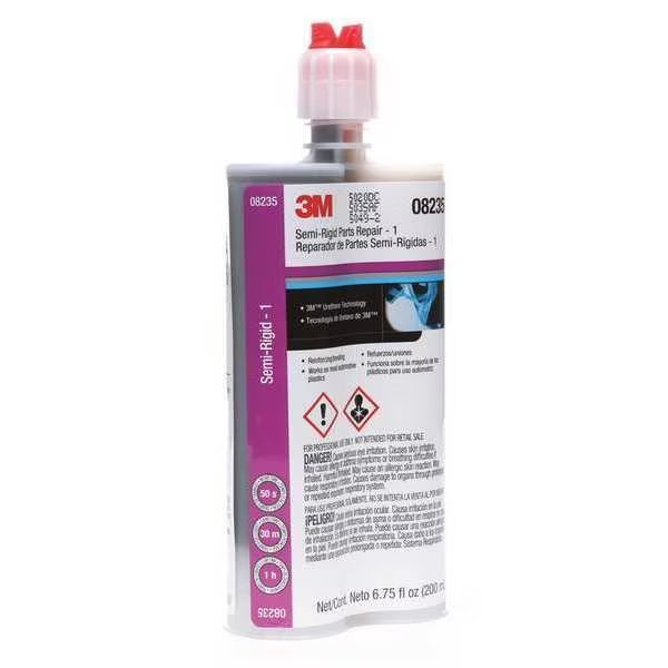 Semi-Rigid, Parts Repair, 200 mL, Black, PK6, 3M, Mfr#: 08237