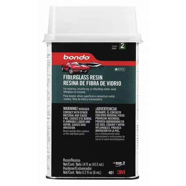 0.9 pt. Gel-Coat Light Brown Fiberglass Resin, Bondo, Mfr#: 401