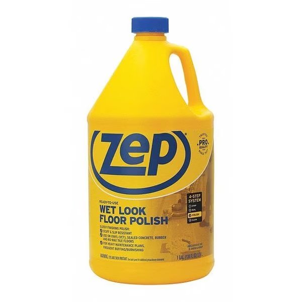 Wet Look Floor Finish, 1 gal., PK4, Zep, Mfr#: ZUWLFF128
