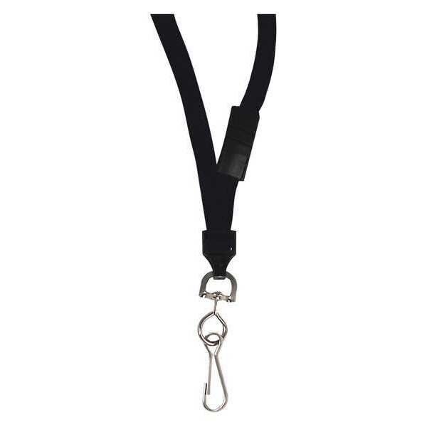 Breakaway Lanyards, Blk, Swivel Hook, PK12, C-Line Products, Mfr#: 89511