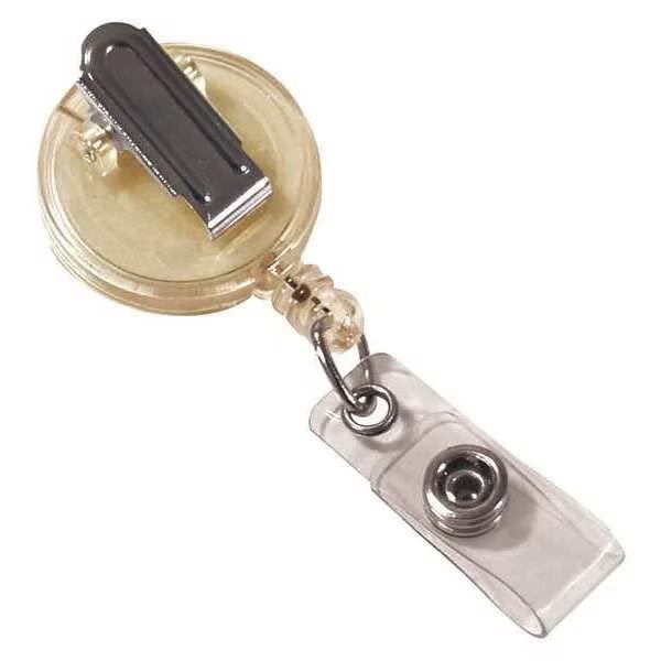 Retract Badge Reel, Clip-On, Clear, PK12, C-Line Products, Mfr#: 88207