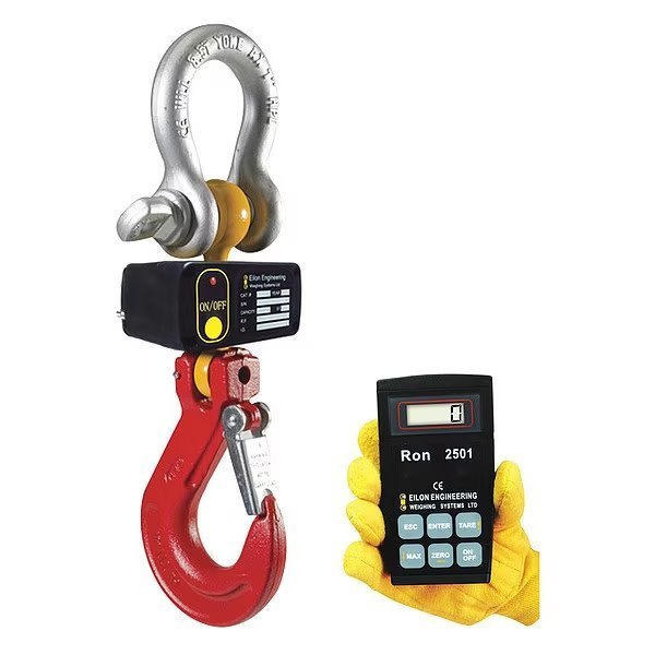 Wireless Crane Scale, 2500 lb., Ron Crane Scales, Mfr#: RON 2501-H-0125