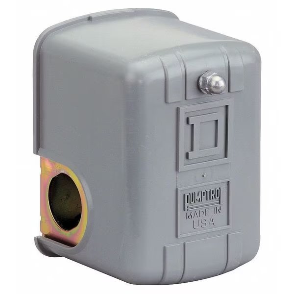 Pressure Switch, (1) Port, 1/4 in FNPS, DPST, 20 to 100 psi, Standard Action, Telemecanique Sensors, Mfr#: 9013FHG22J27M1