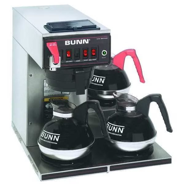 Stainless Steel 12 Cup, 3 Lower Warmers 64 oz., Bunn, Mfr#: CWTF 15 - 3L