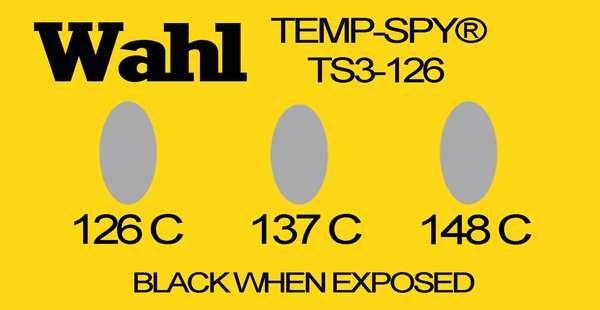 Non-Rev Temp Indicator, Mylar, PK20, Wahl, Mfr#: TS3-126C