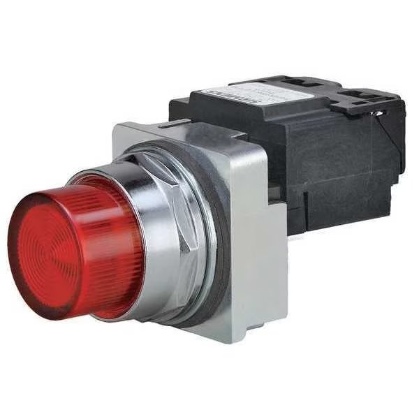 Pilot Light Complete, LED, 24V, 30mm, RD, Siemens, Mfr#: 52PL4D2XB