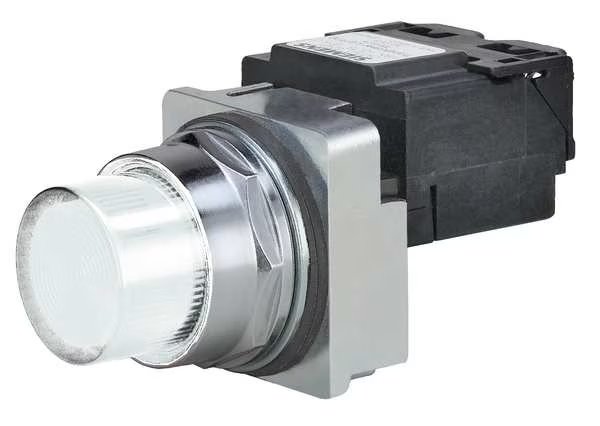 Pilot Light, LED, Transformer, White, 240VAC, Siemens, Mfr#: 52PL4HBXB