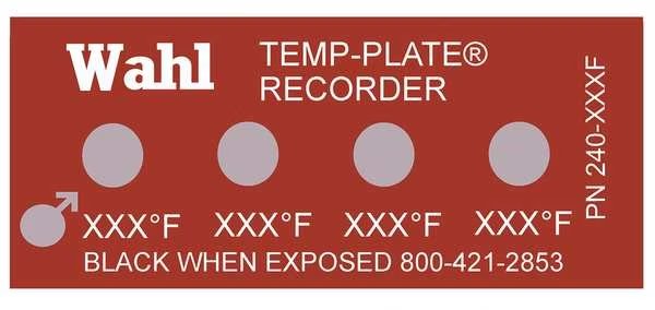 Non-Rev Temp Indicator, Mylar, PK10, Wahl, Mfr#: 240-202F