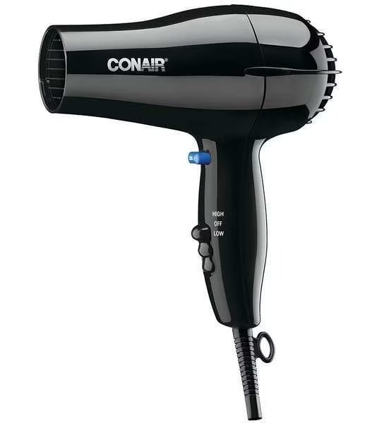 Hairdryer, Handheld, Black, 1600 Watts, Conair, Mfr#: 047BW