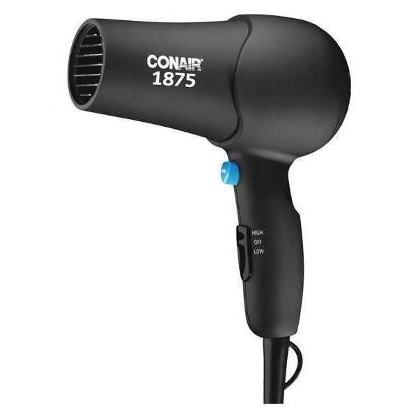 Hairdryer, Hand, Black, 1875 W, Soft Surface, Conair, Mfr#: 152B