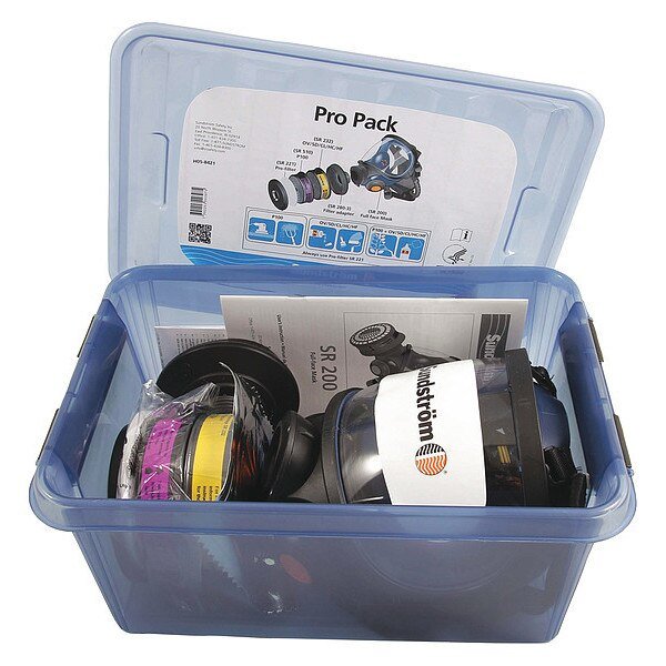 Sundstrom™ SR200 Full Face Respirator Kit, M/L, Sundstrom Safety, Mfr#: Pro Pack SR 200