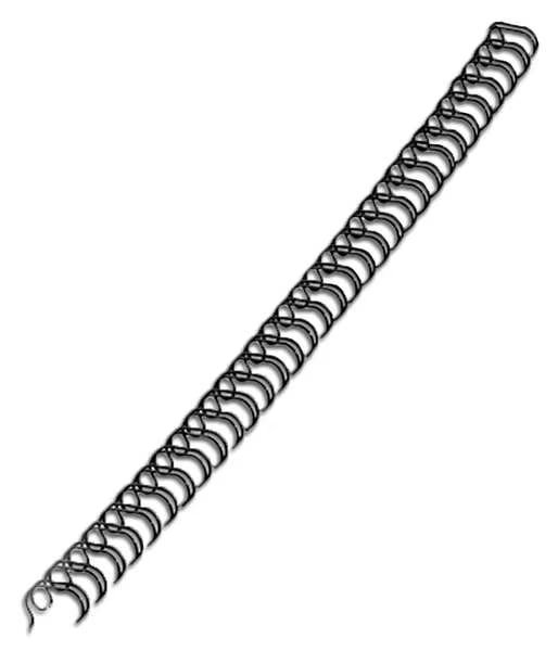 Binding Spines, Wire, 3/8in, Black, PK100, Sircle, Mfr#: 9003831B