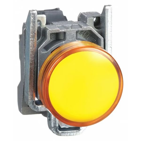 Pilot Light Complete, Yellow, LED, Schneider Electric, Mfr#: XB4BVG5
