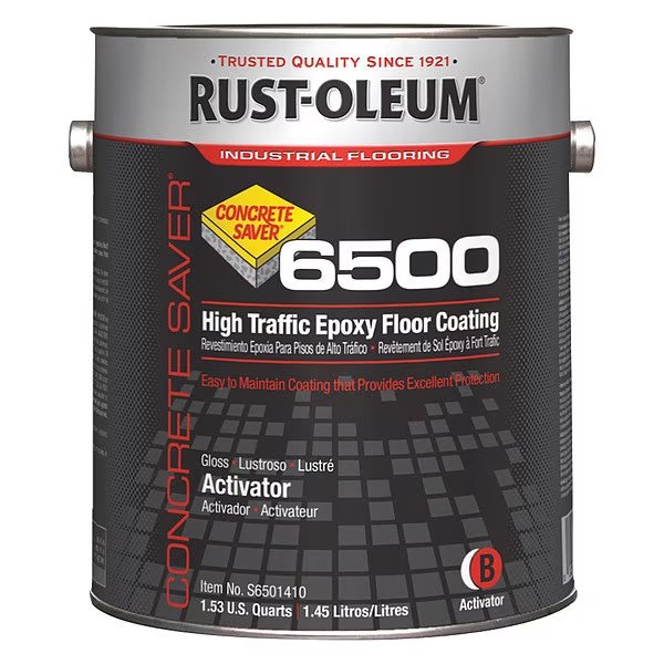 6500 Epoxy Floor Coating Activator, 49oz., Rust-Oleum, Mfr#: S6501410