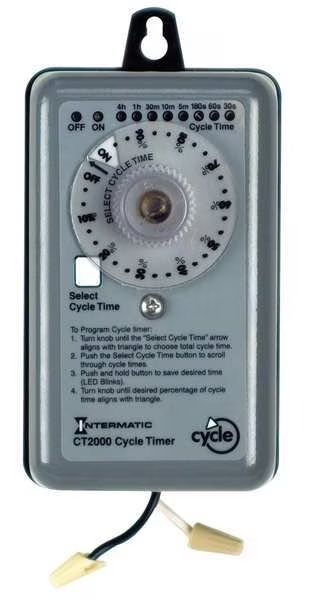 Timer, Percent Cycle, NEMA3R, 20A, 3Hrs52Min, Intermatic, Mfr#: CT2000