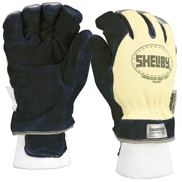 Firefighters Gloves, XL, Cowhide Lthr, PR, Shelby, Mfr#: 5284XL