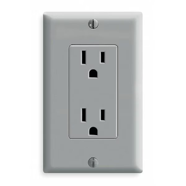 Receptacle, Leviton, Mfr#: 5325-GY