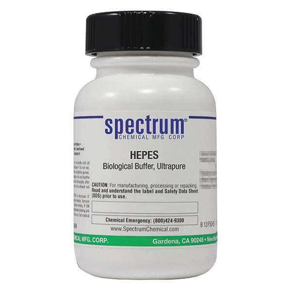 HEPES, Biological Buffer, Ultrapure, 25g, Spectrum, Mfr#: H1089-25GM