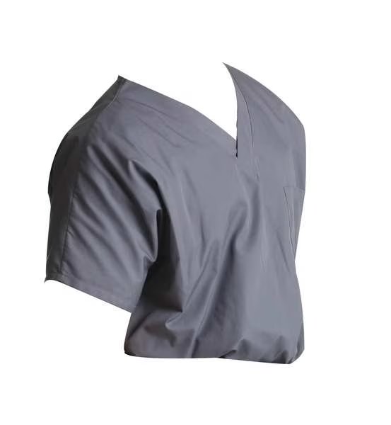 Scrub Shirt, 2XL, Gray, Unisex, Scrub Zone, Mfr#: 71221