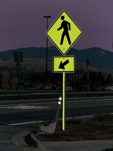 Sign Post Reflector, Plastic, Grn, 3 In. W, Davidson, Mfr#: 8008364214