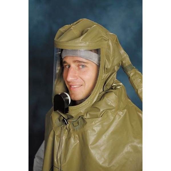 Hood, Universal, Olive, Butyl Coated Nylon, Ilc Dover, Mfr#: S-2001