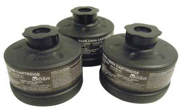 Cartridge, CBRN, Olive, 3 PK, NIOSH, Ilc Dover, Mfr#: S-2016