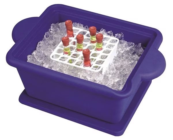 Ice Pan, Square, 4L, Blue, Heathrow Scientific, Mfr#: HS28724B