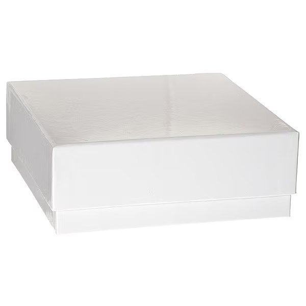 Box, Cardboard, 50mm, White, PK12, Heathrow Scientific, Mfr#: HS2860A