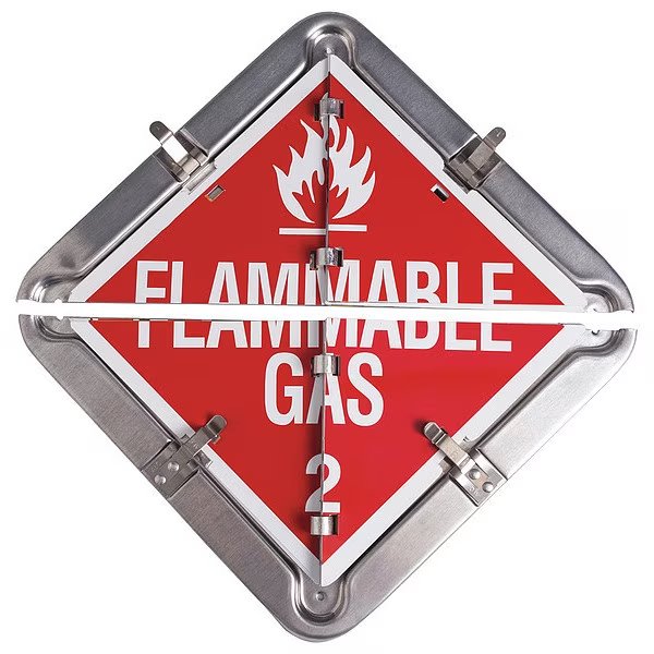Vehicle Placard, Various, Aluminum, Brady, Mfr#: 59956