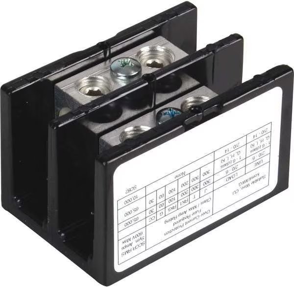 Pwr Dist Block, 175A, 2P, 2/0-14 AWG, 600VAC, Square D, Mfr#: 9080LBA262101